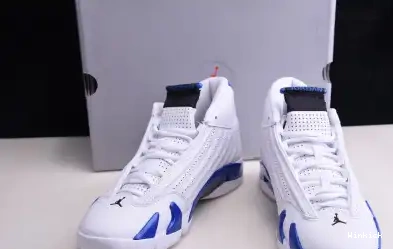 AIR JORDAN WHITE HYPER 487471-104 RETRO ROYAL 14 - 0701